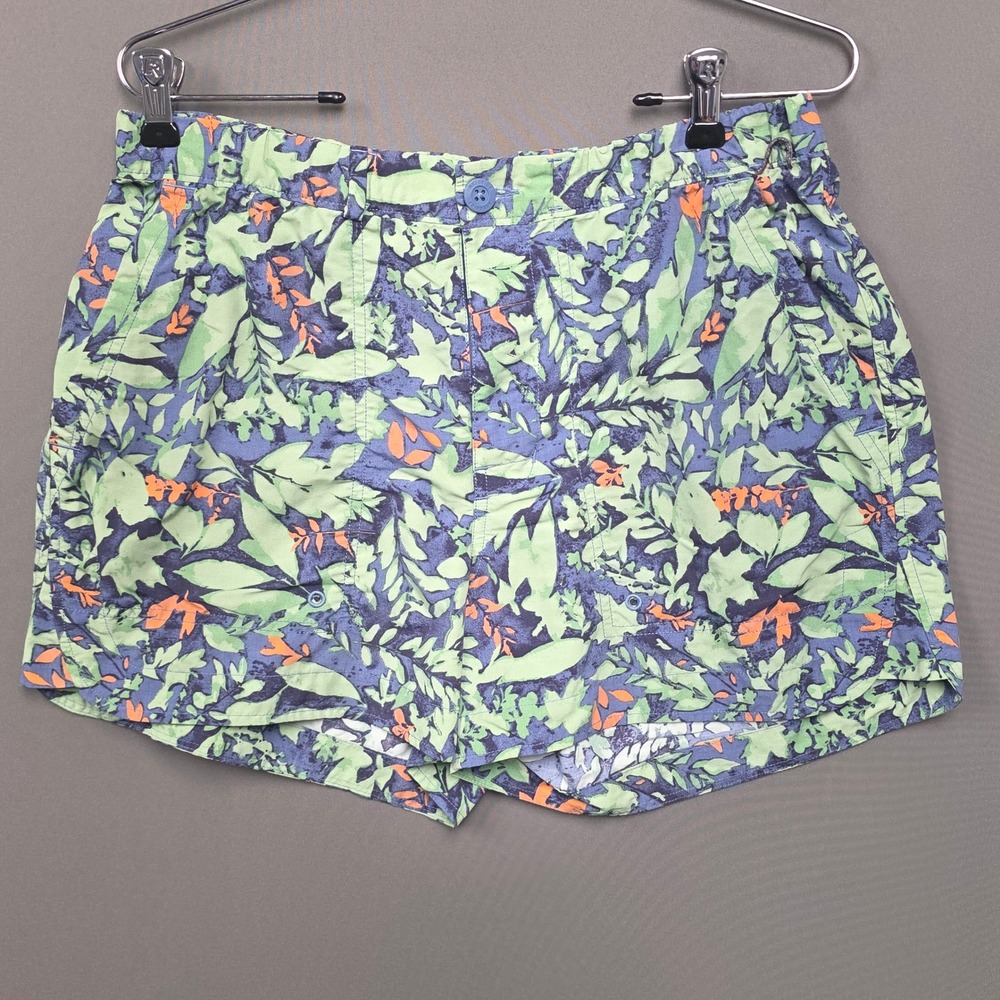 REI Co-op Shorts Women's Hiking Outdoor Tropical Floral Green Medium